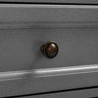 HomeStock Kitchen Pantry Cabinet - Large Storage, Adjustable Shelves, Distressed Gray Finish