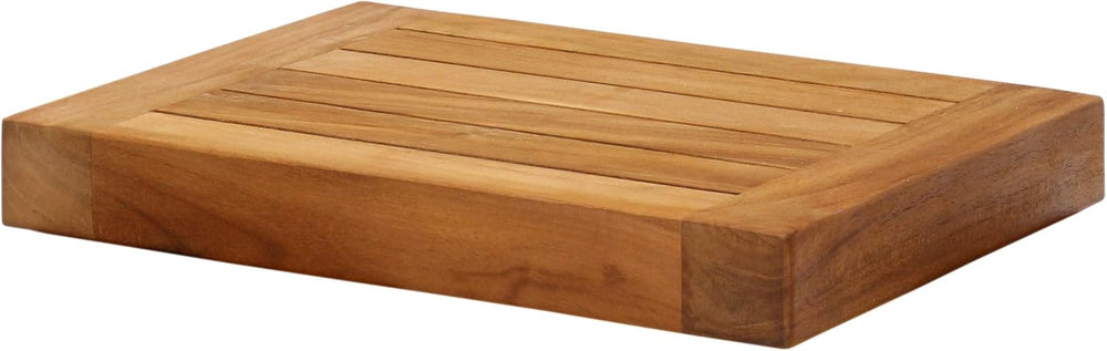 AquaTeak 12" Moa Floating Teak Wall Shelf