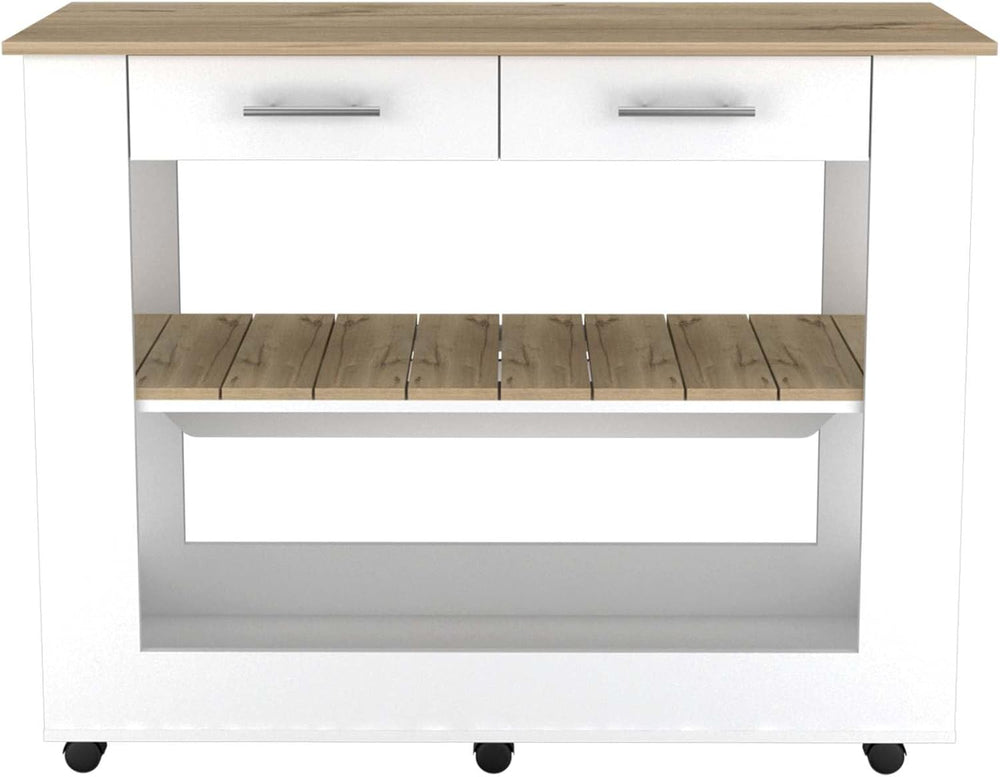 Nadina 4-Door 2-Drawer 2-Piece Kitchen Set, Kitchen Island and Kitchen Pantry...