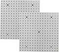 Pegboard Smith 16x16 inch Wall Organizer Pegboard Panels, Gray Metal Pegboard for Tool Storage, Workbench Tools Organization Peg Board (2 PCS, Grey)