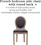 Nrizc French Country Dining Chairs Set of 6, Farmhouse Dining Chairs, Wood Round Back Dining Room Chair for Dining Room/Living Room/Bedroom