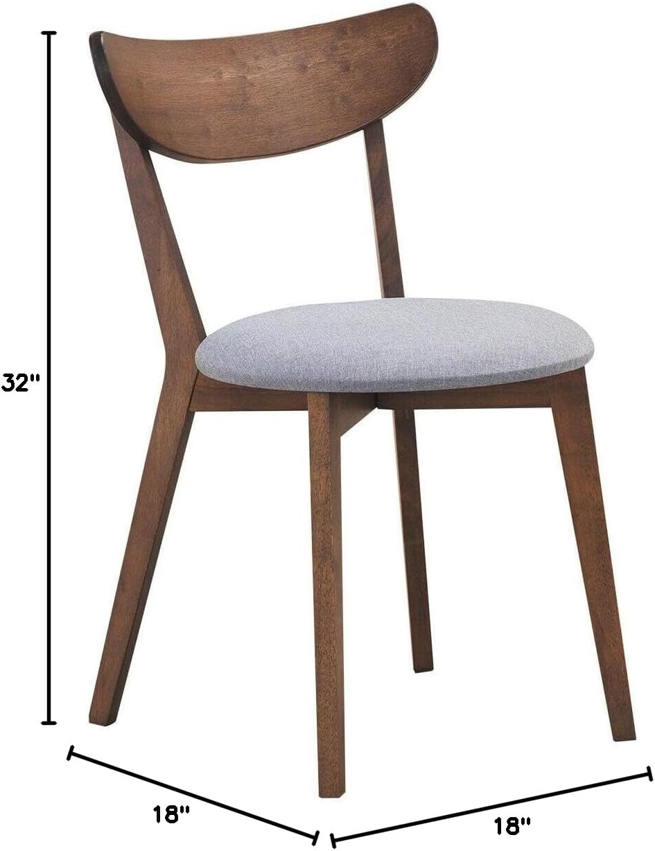 COSTWAY Dining Chairs Set of 6, Mid-Century Modern Kitchen & Dining Chair...