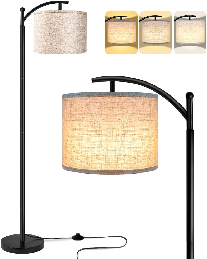 ROTTOGOON Floor Lamp for Living Room with 3 Color Temperatures LED Bulb, Stan...