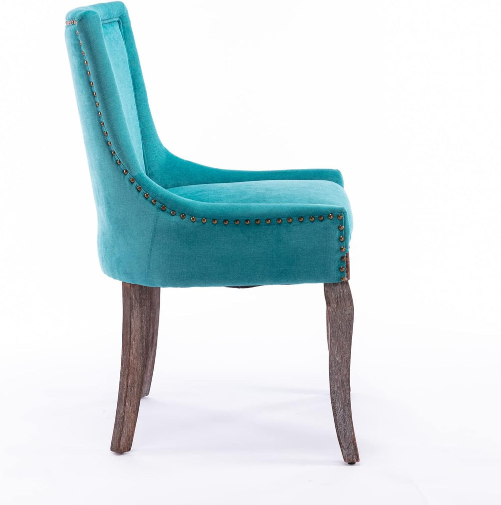 Ball & Cast Mid-Century Upholstered Dining Chairs Set of 2, Thickened Fab...