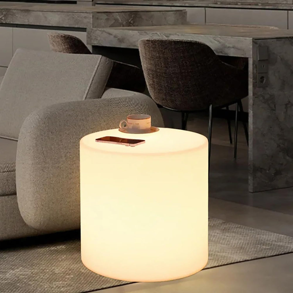 Mr.Go 16-Inch LED Chair Light, Color Changing Light Up Cylinder Stool Table