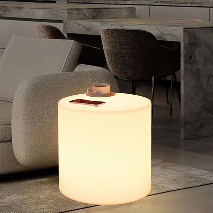 Mr.Go 16-Inch LED Chair Light, Color Changing Light Up Cylinder Stool Table