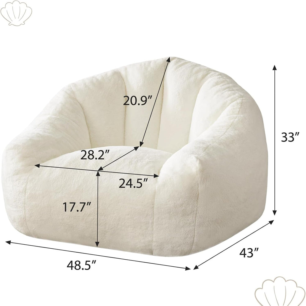 HUGHEAVEN Max Giant Bean Bag Chair, Bean Bag Sofa for Adults & Teens | Ov...