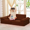 jela 8pcs Floor Couch Floor Sofa (Coffee)