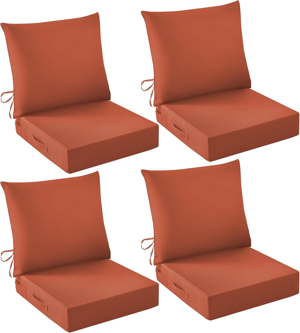 Outdoor Chair Cushions, 24 x 24 Inch Outdoor Cushion for Patio Furniture, Pat...