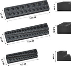 Magnetic Socket Organizer Holder Set – 3-Piece Tool Organizers Including 1/4", 3/8" and 1/2" Drive Socket Holder Metric 68 Pieces Socket Trays (Sockets are not Included) Black