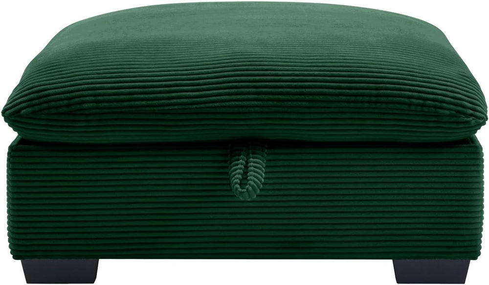 Corduroy Fabric Ottomans Footrest to Combine with 2 Seater Sofa, 3 Seater Sof...