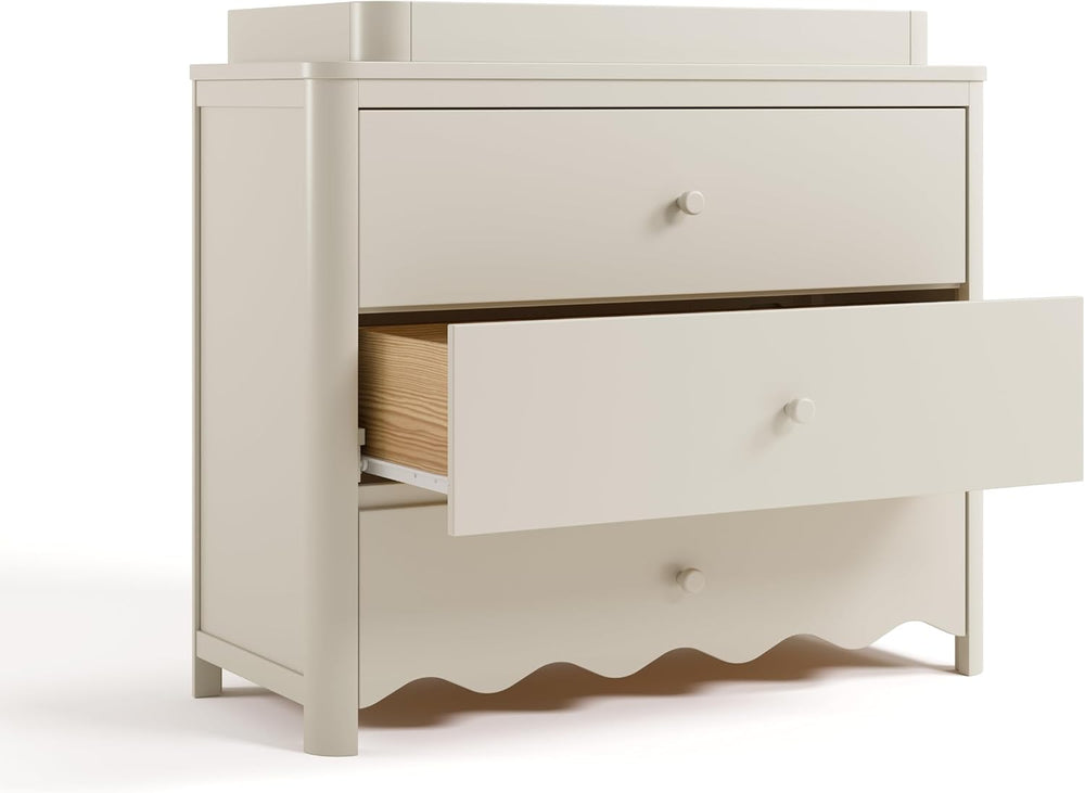 Storkcraft Casablanca 3 Drawer Chest with Changing Topper, Frosted Oat