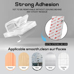 100PCS Cable Clips, Adhesive Wire Clips Strong Cord Clips Wire Holders, Cable Management Clips for Desk, Wall, Car, TV, Ethernet Cable (Clear, Small)