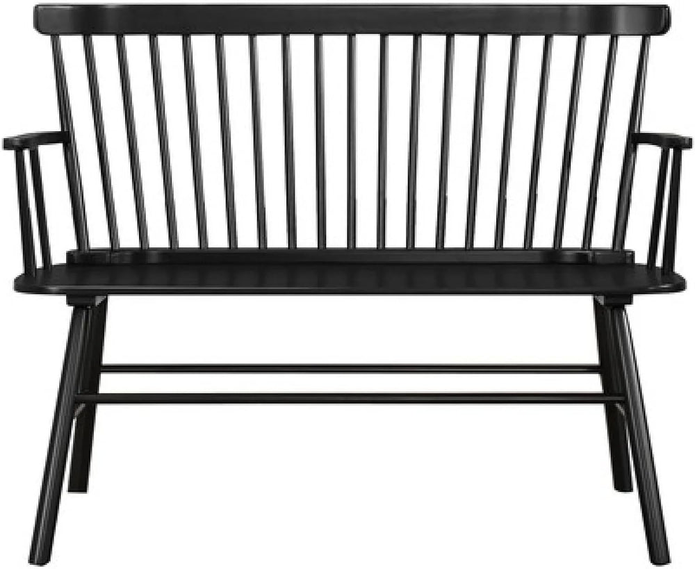 CARTESIAN Solid Wood Spindle Back Farmhouse Entryway Bench, 48x19x36 Inches (...