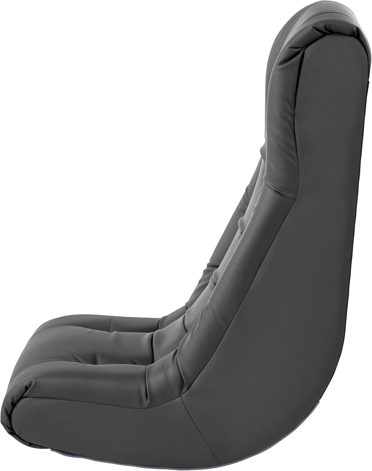 FDP Tufted Floor Rocker for Kids, Teens and Adults Comfortable, Ergonomic Chair for Reading, Playing Video Games, or Watching TV - Dark Gray, 10488-DG