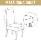 H.VERSAILTEX Velvet Dining Chair Covers Stretch Chair Covers for Dining Room Set of 4 Parson Chair Slipcovers Chair Protectors Covers Dining, Soft Thick Solid Velvet Fabric Washable, Grey