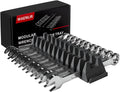 12PCS Magnetic Modular Wrench Organizer Set - Tool Drawer Storage Rack with Metric & SAE Labels, Wrench Holder with Magnet, Perfect Tool Gift for Men, father, boyfriend, DIYers & Mechanics (Black)