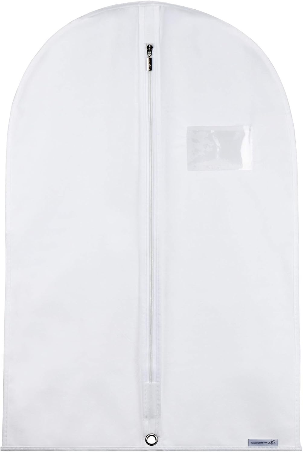 HANGERWORLD Kids Garment Bag, 30inch x 18inch White Breathable Clothes Cover for Baby Toddler and Child
