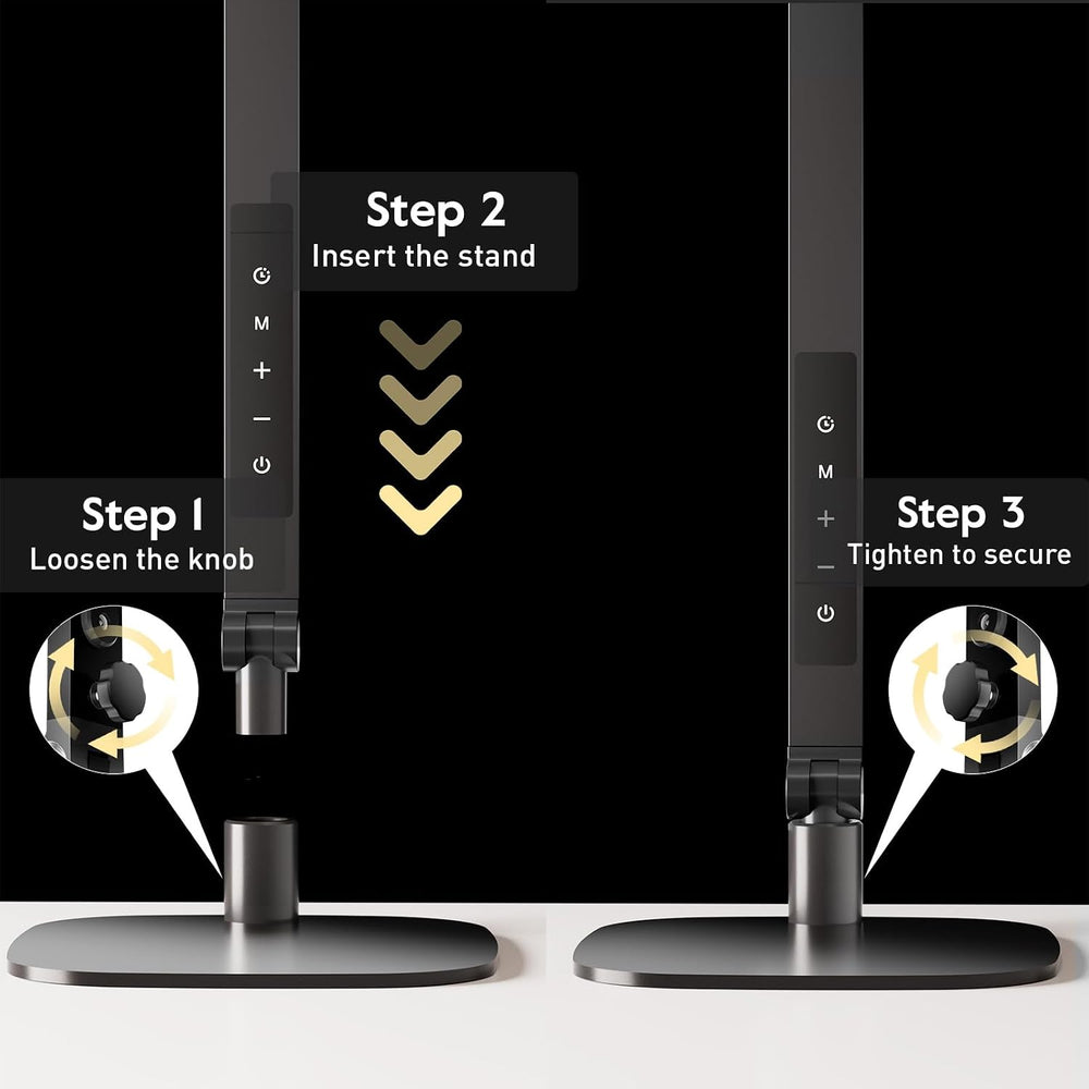LitONES LED Desk Lamp for Home Office, Soft Edge-lit Design - Modern Style