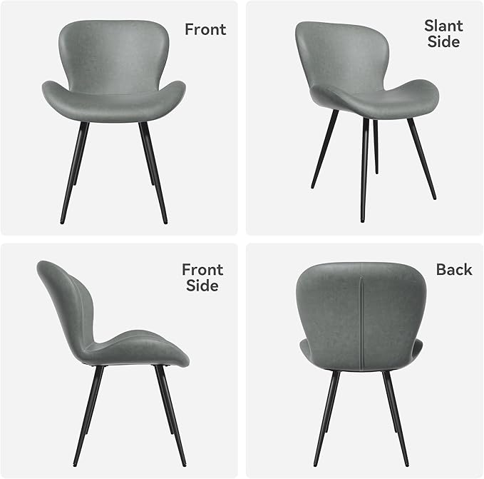 Nalupatio Dining Chairs Set of 2, Modern Dining Room Chairs Comfy Backrest Th...