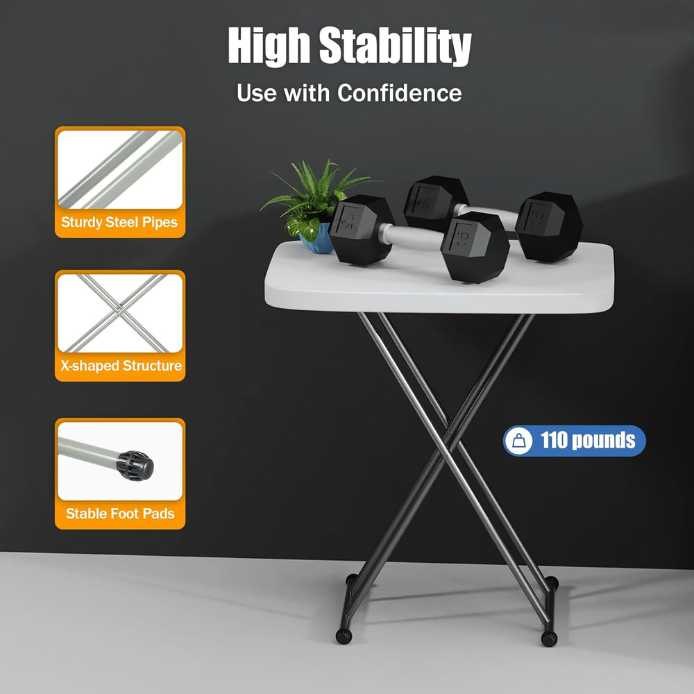 Adjustable Folding Laptop Table TV Tray, Multi-Functional Sturdy Durable Pers...