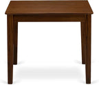 East West Furniture OXEL3-AWA-05 3 Piece Dining Room Table Set Contains a Square Dinette Table and 2 Upholstered Chairs, 36x36 Inch, Antique Walnut