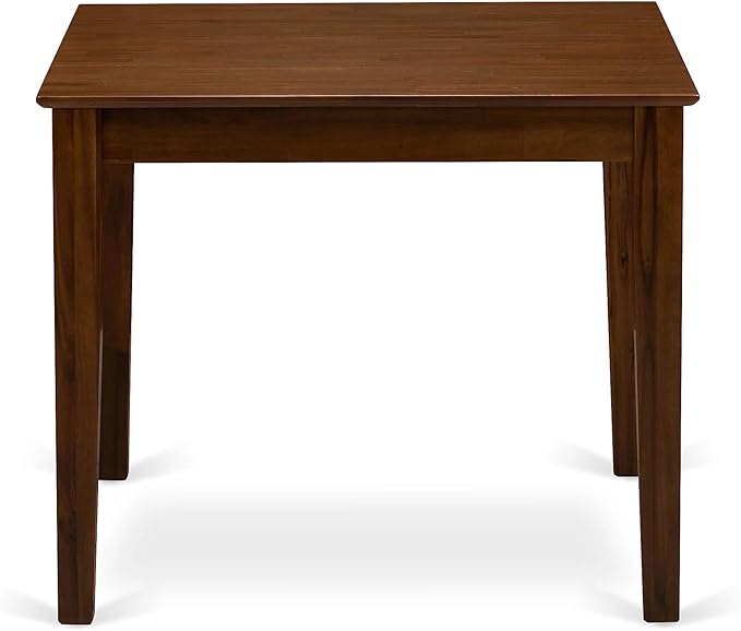 East West Furniture OXEL5-AWA-05 5 Piece Dining Room Furniture Set Consist of a Square Dining Table and 4 Upholstered Parson Chairs, 36x36 Inch, Antique Walnut