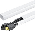 Yecaye 142in Wall Cord Hider for 2-3 Cords, On-Wall Cord Cover Channel, Cable Concealer, Cable Cover Cords Management for Home Office, W0.94in H0.47in, White