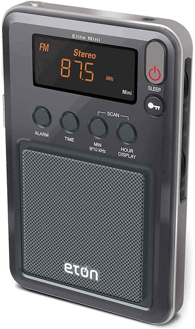 Eton - Elite Mini Compact AM/FM/Shortwave Radio, Internal AM Antenna and Tele...