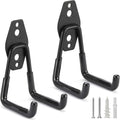 2 Pack Heavy Duty Garage Hooks Storage Organizer Wall Mount Power and Garden Tool Hangers, for Hanging Ladders, Ropes, Hose, Bulk Items