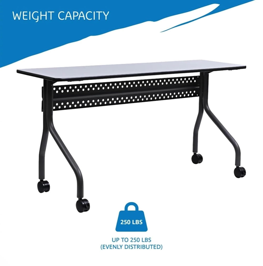 Iceberg OfficeWorks Mobile Training Table, 5 ft, Gray