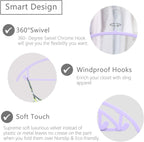 MIZGI Premium Velvet Hangers 50 Pack Heavyduty- Non Slip No Shoulder Bump Suit Hanger - Chrome Hooks,Space Saving Clothes Rounded Shape for Coat,Sweater,Jackets,Pants