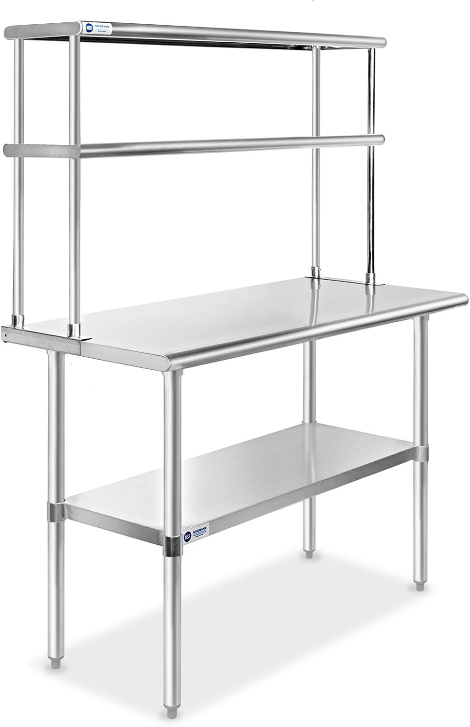 GRIDMANN NSF Stainless Steel Commercial Kitchen Prep & Work Table Plus A ...