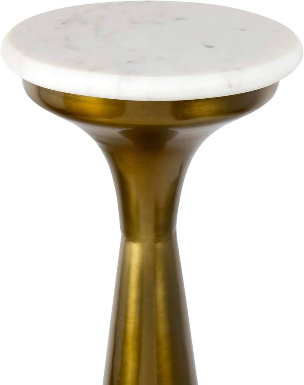 Eyely DNE1009A Alton 22.25" Mid-Century Glam Retro Metal Drink Table wit...