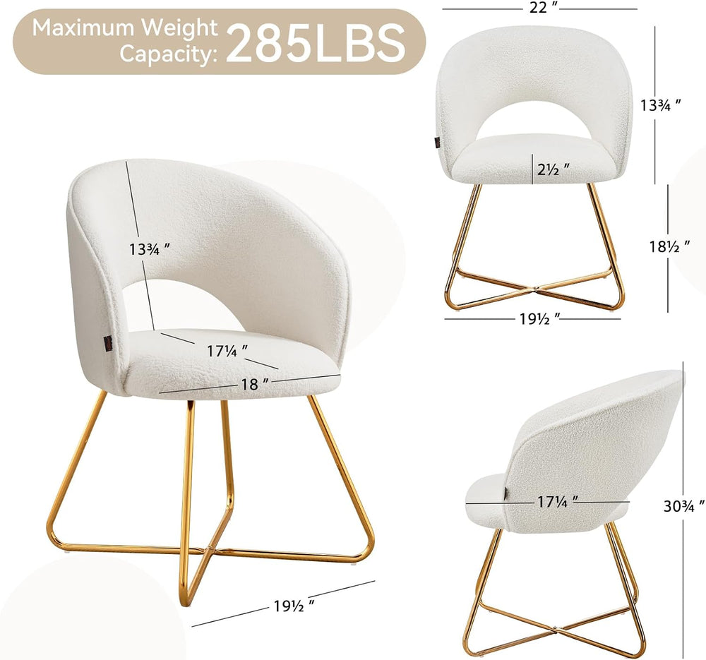 Modern Accent Chair Velvet Comfy Lounge Chairs for Bedroom, Upholstered Barre...
