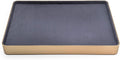 Metal Jewelry Tray, Valet Tray, Bedside Table and Desktop Organizer. It is Stackable and can be Used to Display Watches, Rings, Earrings and Bracelets（Blue）