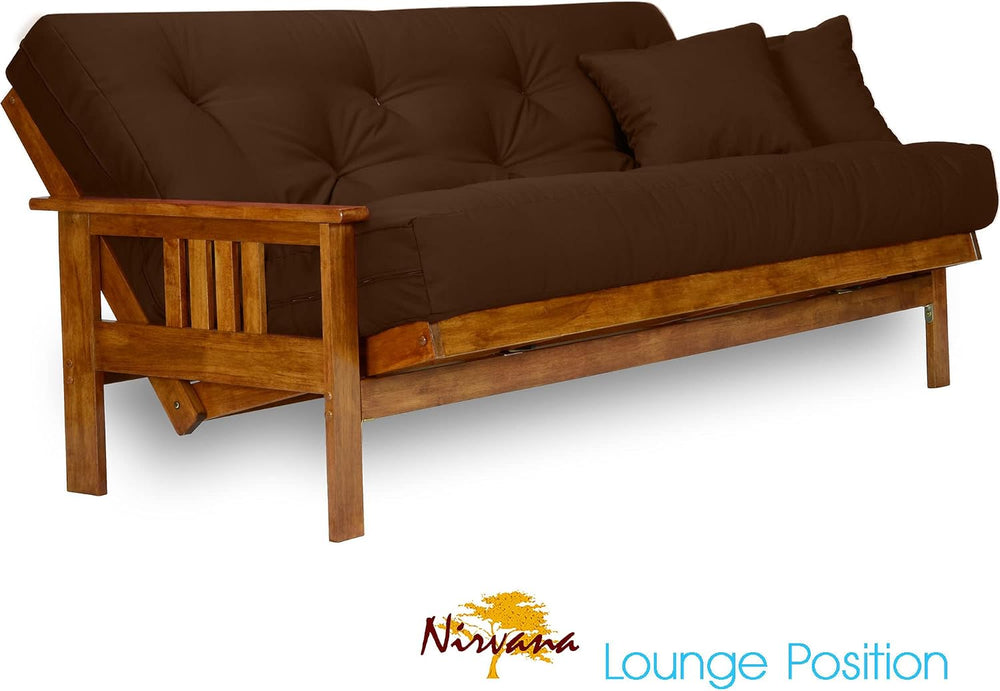 Nirvana Futons Stanford Futon Set - Full Size, Frame, 8" Mattress, Micro...