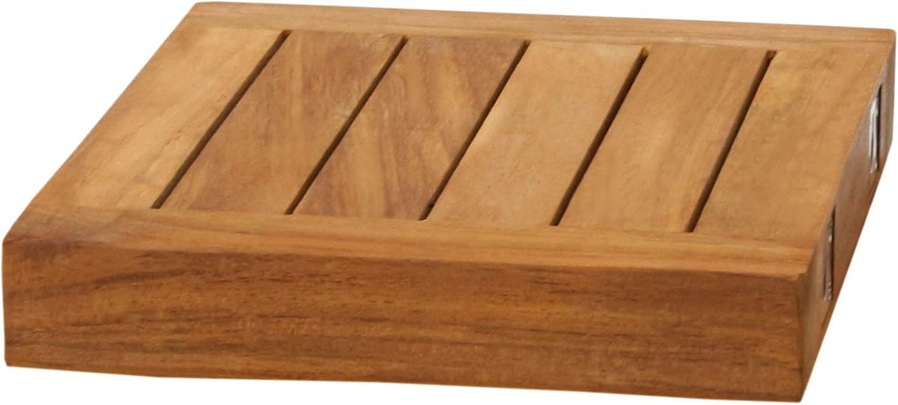 AquaTeak 12" Moa Floating Teak Wall Shelf