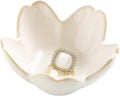 Flower Ring Holder Dish, Ceramic Jewelry Tray, Small Trinket Dish | Jewelry plate bowl works as a cute ring holder dish, adding aesthetic room decor and Christmas birthday gifts for women.