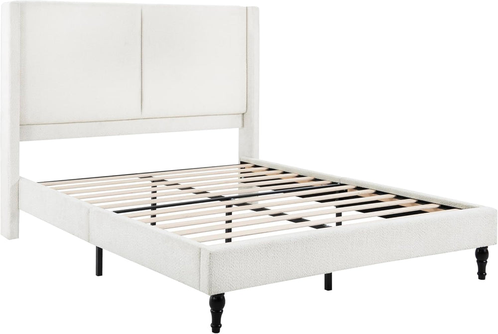 GDFStudio Jabodt 55.5"H Tall Headborad, Queen Size Bed Frame, Upholstere...
