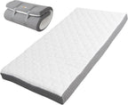 EMOOR Japanese Futon Mattress Roll-Type Relax-2 Twin, High-Resilience Removable & Washable Cover Guest use Tatami Floor Sleeping Space-Saving Minimalist