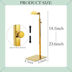 Purse Display Stands - 3PCS Stainless Steels Purse Stand Holder Adjustable Height Purse Display for Retail Luxury Bag Organizer Home Store Boutique Retail Closet Gold Color