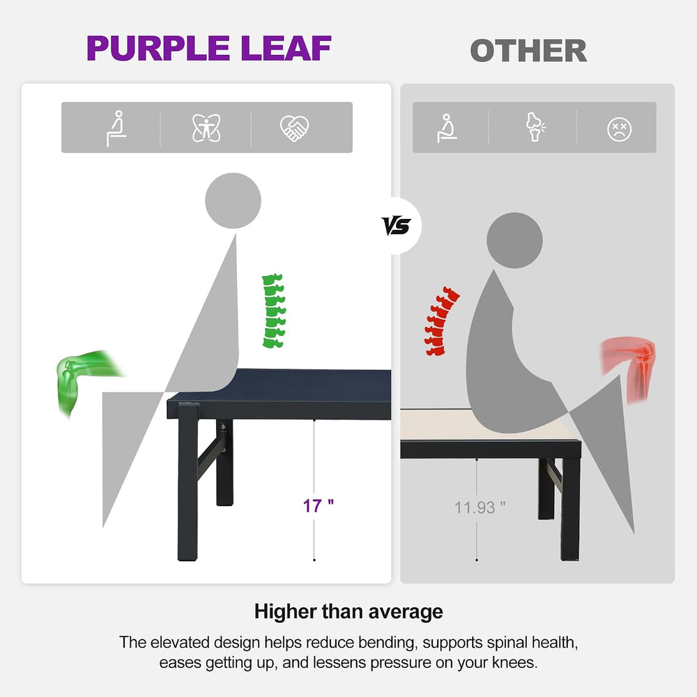 PURPLE LEAF Oversized Outdoor Lounge Chair Set of 2 Aluminum, Deep Blue | Ext...