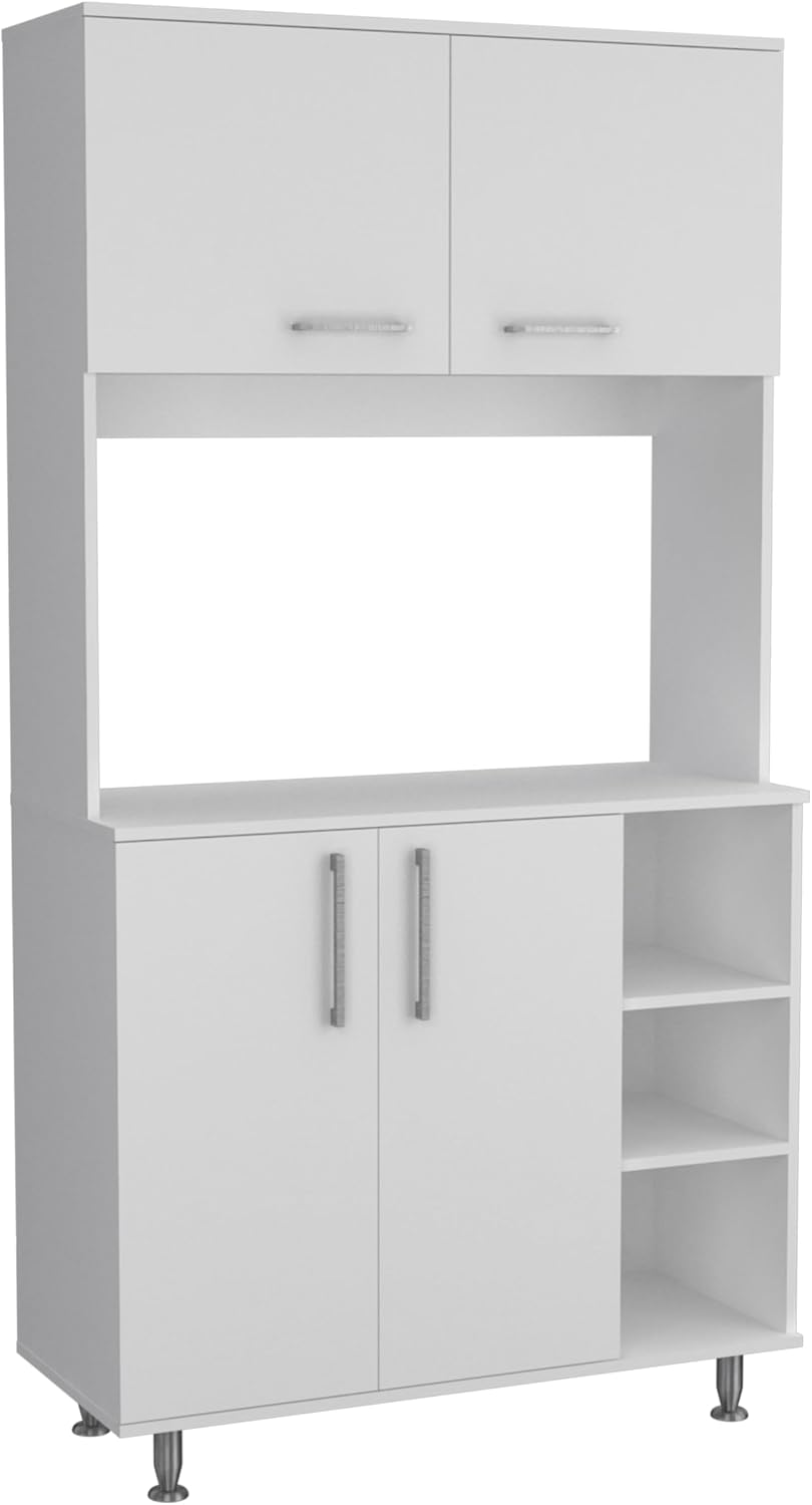 37.4" D*15.7" W*70.86" H Freestanding Kitchen Pantry with 2 Sh...