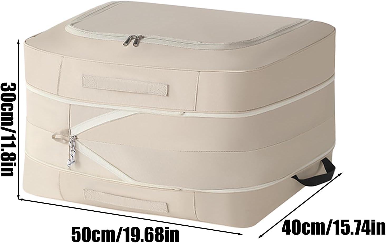 Closet Storage Bag, Space-Saving Blanket and Comforter Organizer, Compression Storage Container for Seasonal Bedding, Functional Home, Apartment, Dorm, Wardrobe, Hotel, Living Room, and Farmhouse Use
