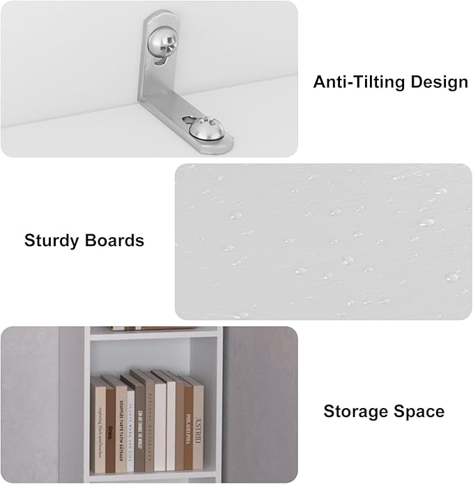 Tall Narrow Bookshelf 6-Tier Bookcase,70.5" Skinny Thin Corner Shelf Sli...