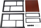 Over Washer and Dryer Shelves,Dryer Storage Shelf,Laundry Room Storage and Organizer Standing Shelf,Height Adjustable Laundry Room Shelves, Load-bearing Capacity 22lbs (Teak Color), KSA--297
