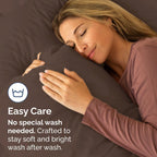 Queen Pillow Cases - 2 Pack - Super Soft Pillowcase Covers - Envelope Enclosure - Hotel Quality Pillow Protectors - Wrinkle Free, Fade, Shrink & Stain Resistant - Machine Washable - 20" x 30" (Brown)