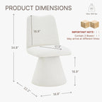 Swivel Dining Chairs Set of 2, Modern Upholstered Dining Chair Mid Century Kitchen Chairs with High Back, 360 Degree Rotating Vanity Chair for Dining Room, Bedroom, Farmhouse, Beige