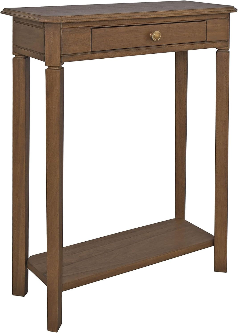 East at Main Marnie Natural Narrow Console Table for Entryway with Drawer | 2...